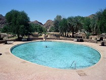 hei&szlig;e Quellen in Ais Ais 