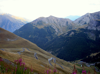 Abfahrt Col de la Bonette